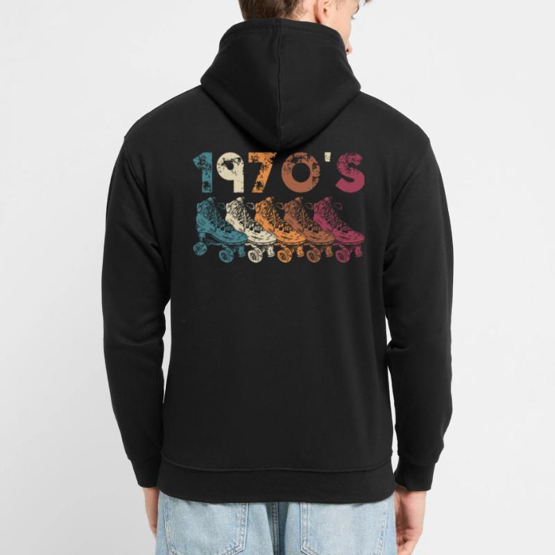70s Rollerskate Rollerskating Unisex Hoodie