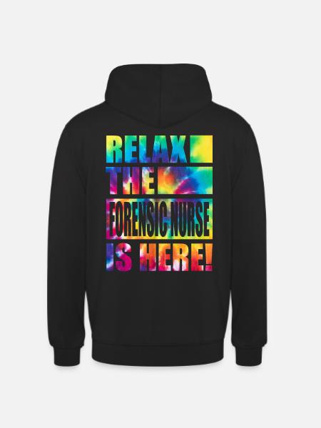 Drôle d’infirmière médico-légale - Sweat-shirt à capuche unisexe - noir