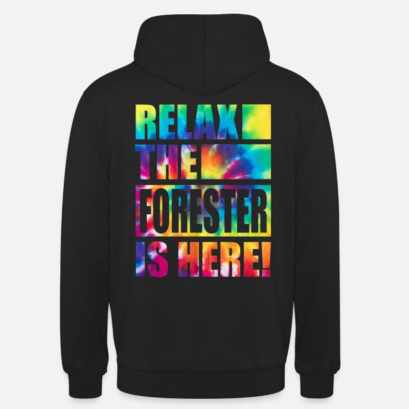 Forester drôle de dicton - Sweat-shirt à capuche unisexe - noir