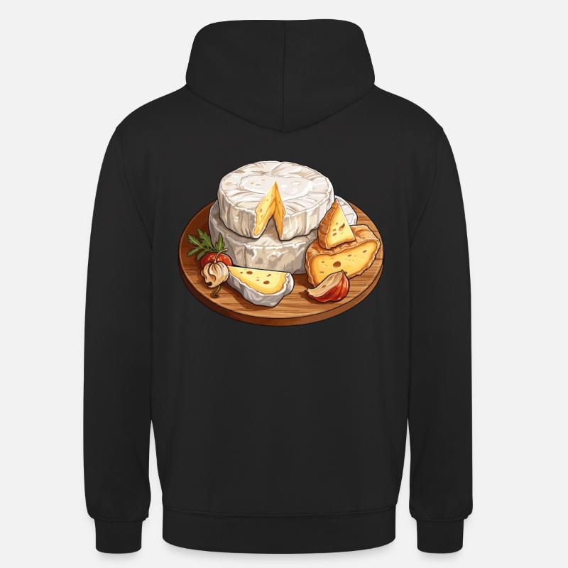 Camembert Käseboard - Unisex Hoodie - Schwarz