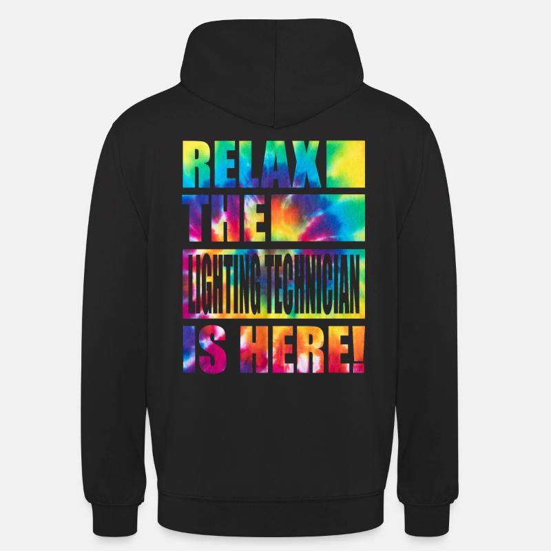 Technicien d’éclairage drôle de dicton - Sweat-shirt à capuche unisexe - noir