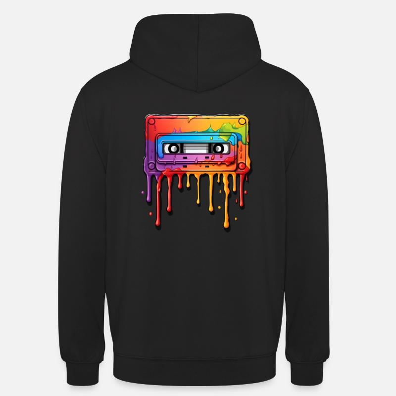 Cassette - Sweat-shirt à capuche unisexe - noir