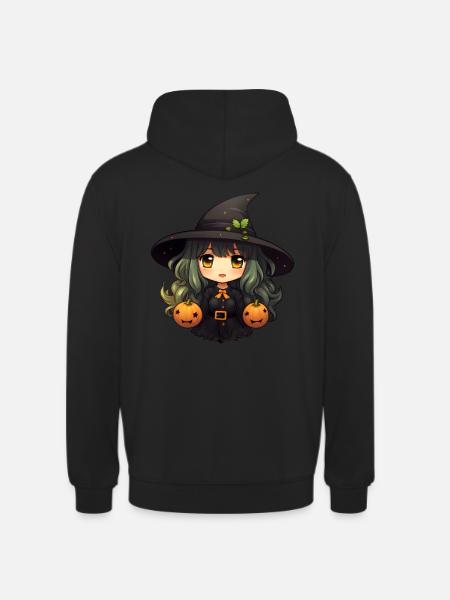Kawaii Witch Halloween - Unisex Hoodie - black