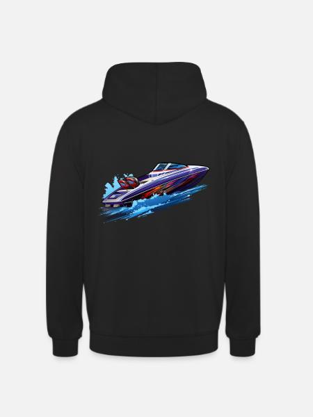 Powerboat Speedboat Speedboat - Unisex Hoodie - black