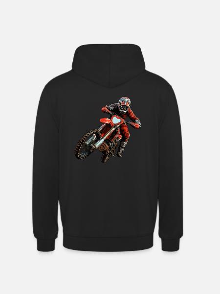 Off-road motorcycle - Unisex Hoodie - black