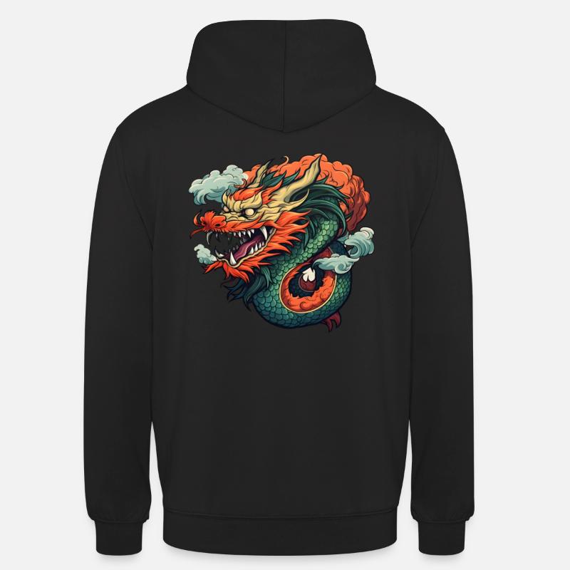Chinesischer Drache - Unisex Hoodie - Schwarz