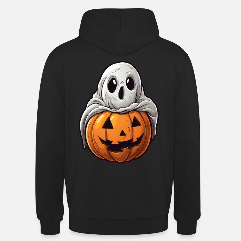 Ghost Pumpkin Halloween Comic - Sweat-shirt à capuche unisexe - noir