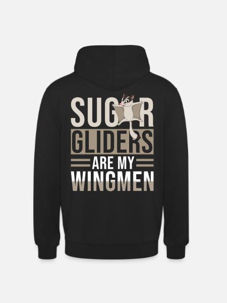 Sugar Glider Saying - Unisex Hoodie - black