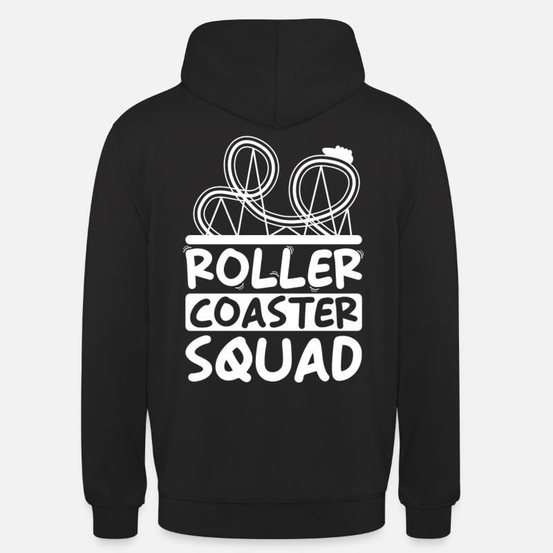 Rollercoaster Squad Vergnügungspark-gruppe - Unisex Hoodie - Schwarz