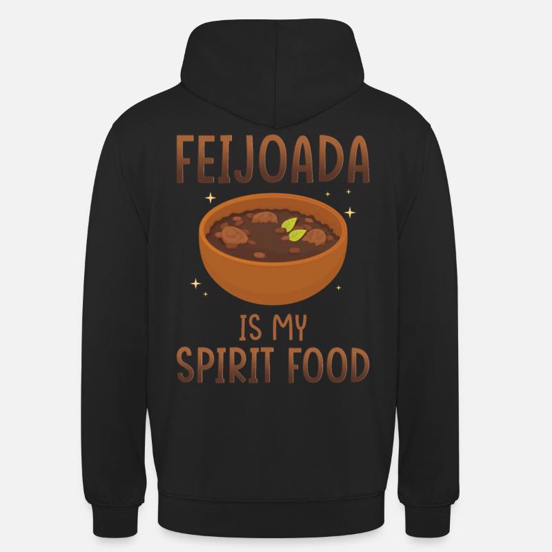 Feijoada est mon plat préféré - Sweat-shirt à capuche unisexe - noir