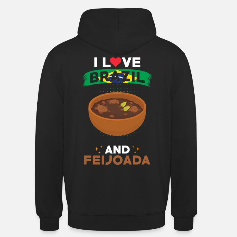 Feijoada, Brésil, Cuisine brésilienne - Sweat-shirt à capuche unisexe - noir