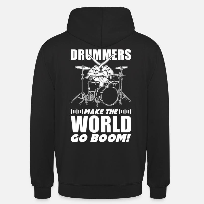 Drummer Quote Gift Drums - Unisex Hoodie - black