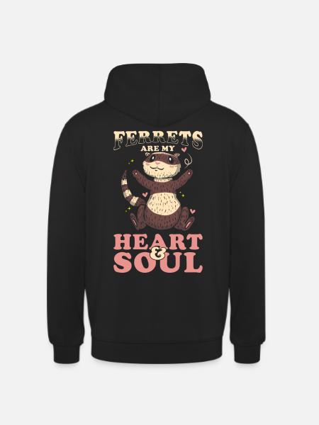 Frettchen Geschenk für Frettchen Besitzer - Unisex Hoodie - Schwarz