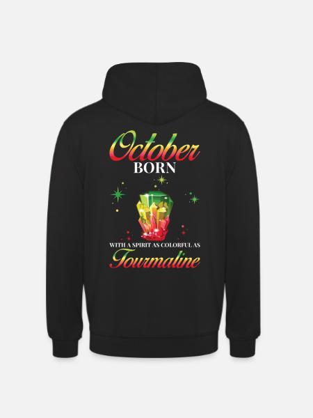 Birthstone October Tourmaline - Unisex Hoodie - black