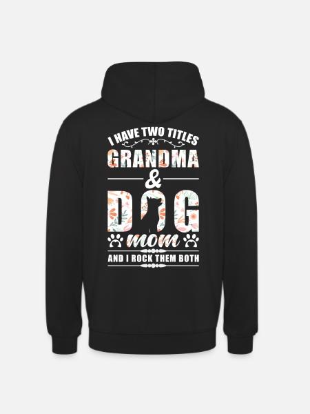 Oma & Hunde Mama - Unisex Hoodie - Schwarz