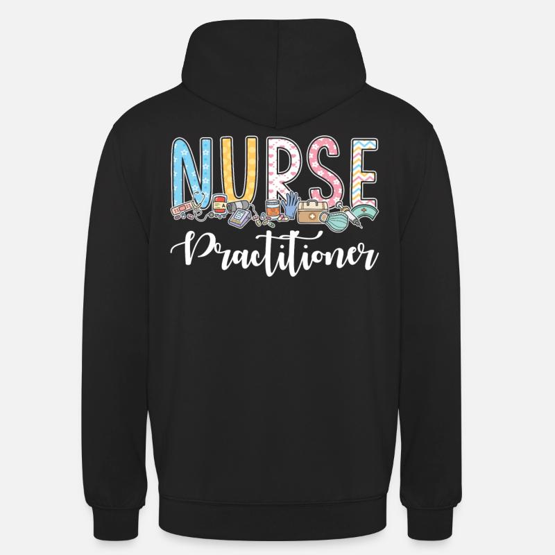 Infirmière praticienne - Sweat-shirt à capuche unisexe - noir