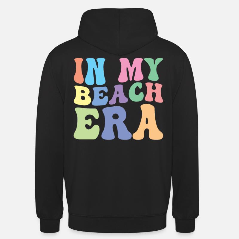 Plage Rétro Groovy Dans Mon - Sweat-shirt à capuche unisexe - noir