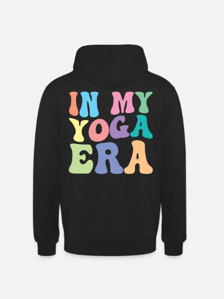 Yoga Retro Groovy In Mine - Unisex Hoodie - black