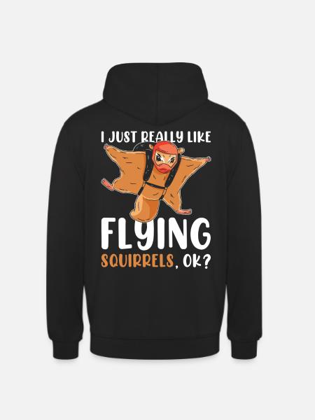 Flying Squirrel Lover - Unisex Hoodie - black