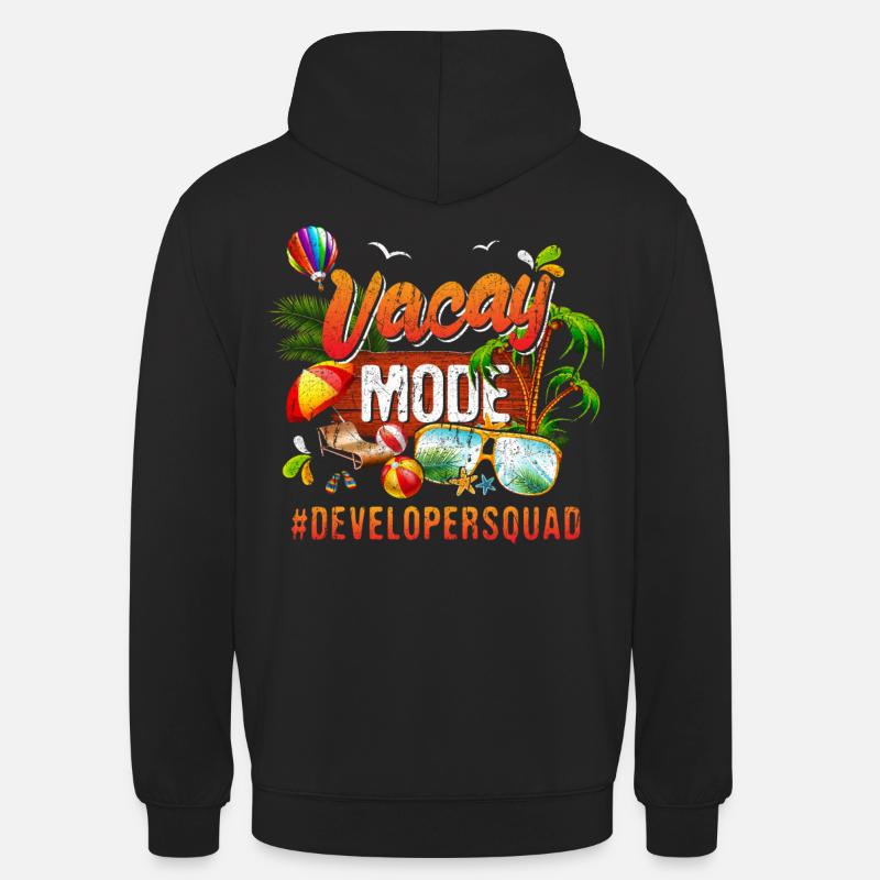 Developer Vacation Group #Developersquad - Sweat-shirt à capuche unisexe - noir