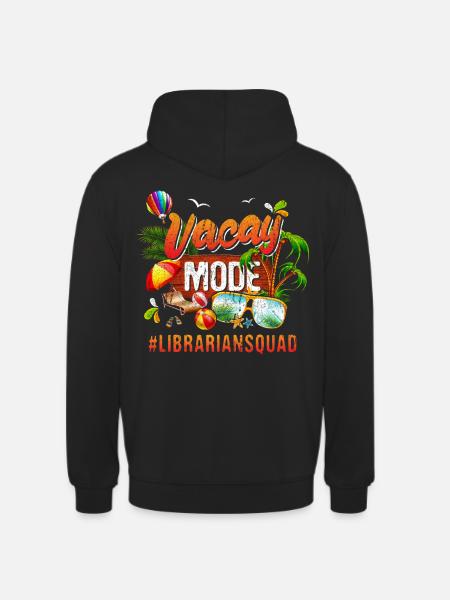 Librarian Vacation Group #Librariansquad - Unisex Hoodie - black