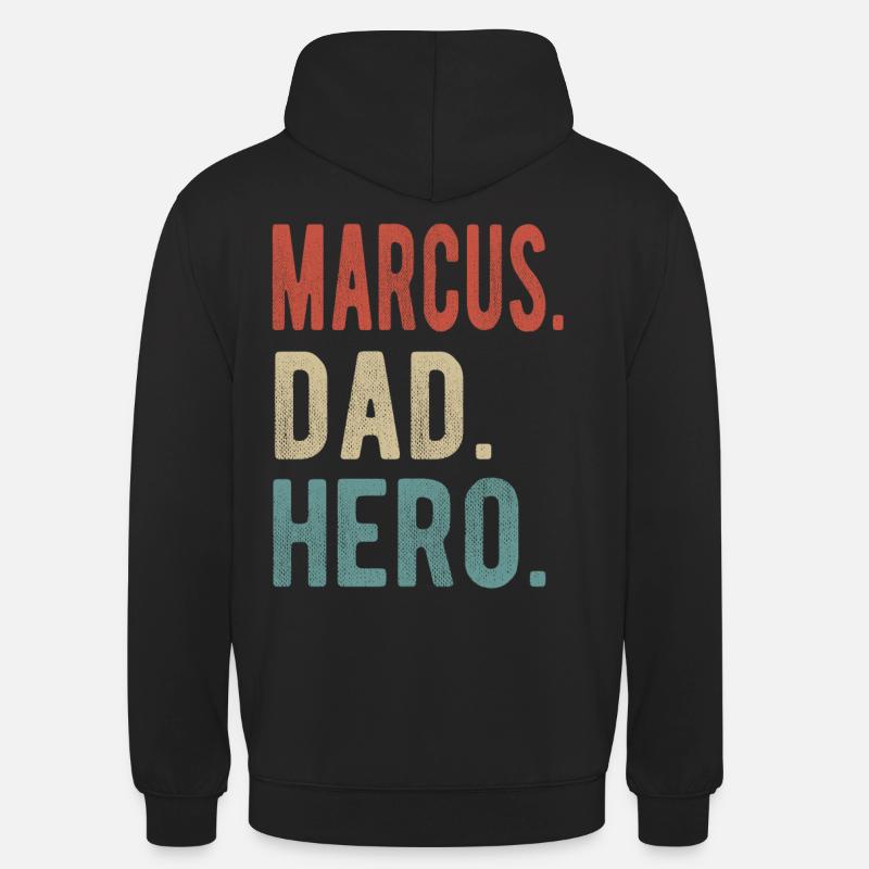 Marcus Papa Héros - Sweat-shirt à capuche unisexe - noir