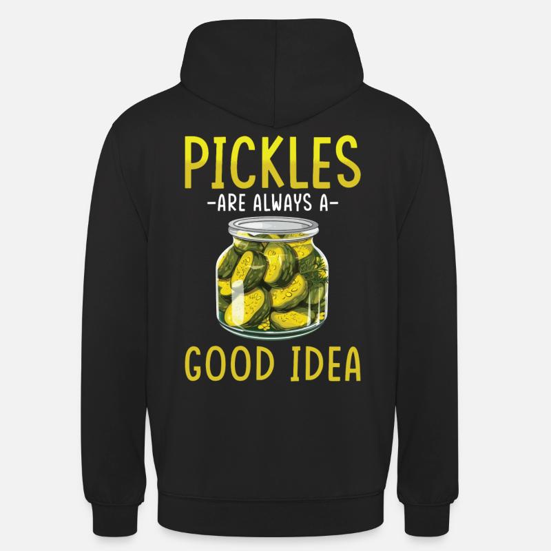 Pickles Lover concombre mariné cadeau - Sweat-shirt à capuche unisexe - noir