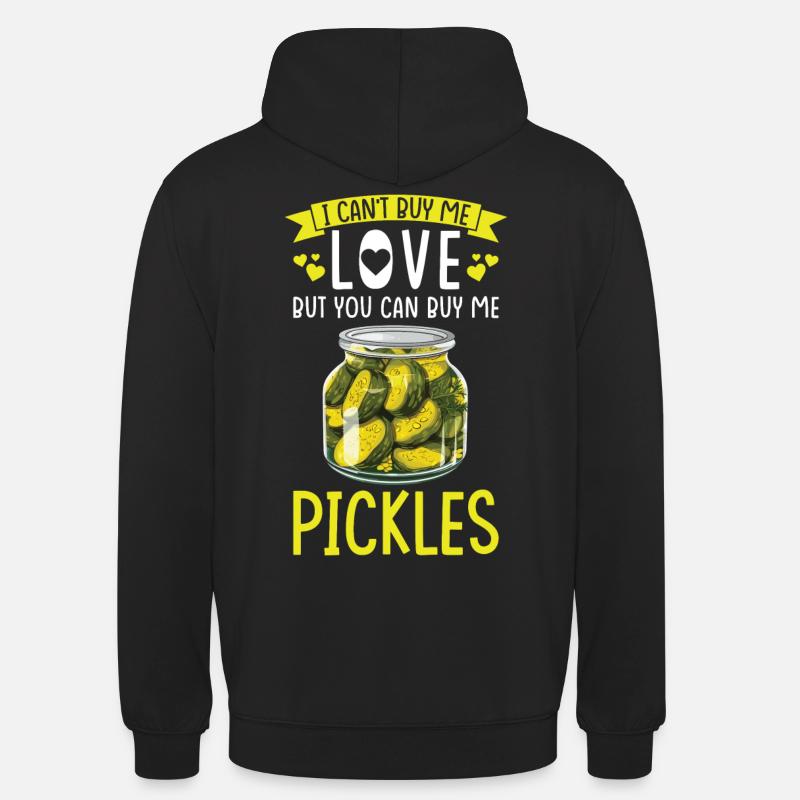 Pickles Lover concombre mariné cadeau - Sweat-shirt à capuche unisexe - noir
