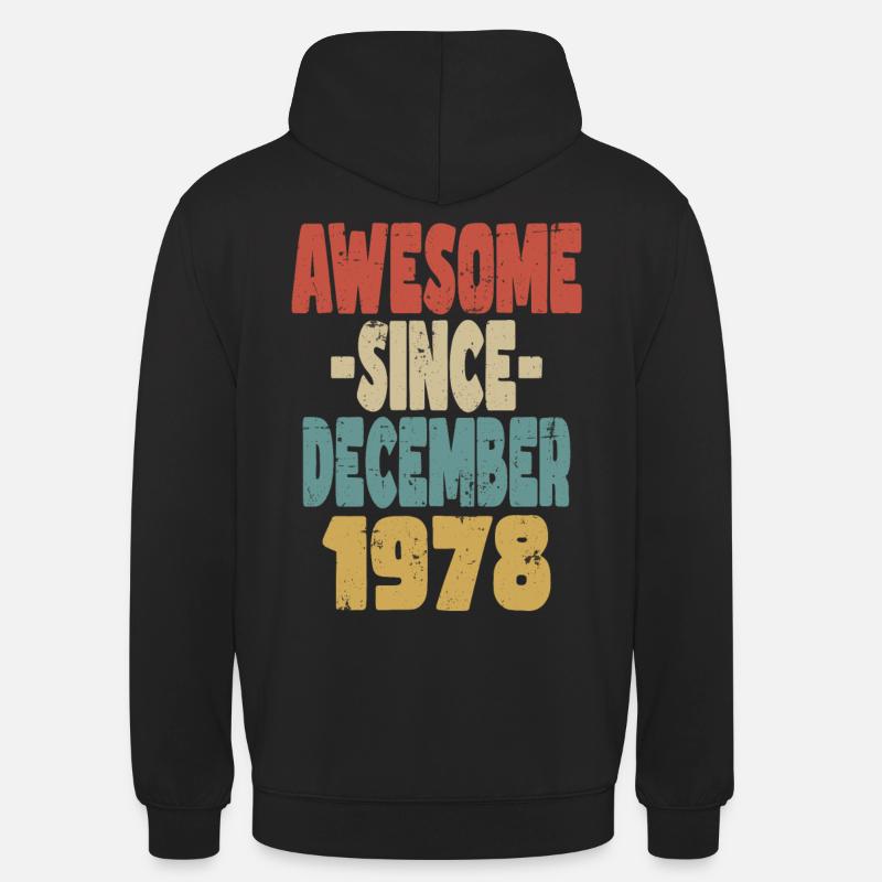 Fantastischer Dezember 1978 - Unisex Hoodie - Schwarz