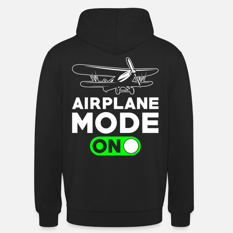 RC Model Airplane Pilot Gift - Unisex Hoodie - black
