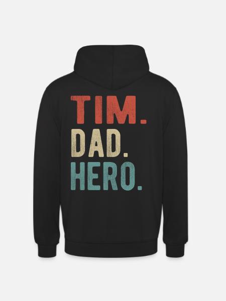 Tim Dad Hero - Unisex Hoodie - black