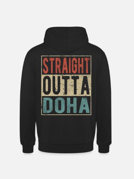 Straight outta Doha - Unisex Hoodie - black