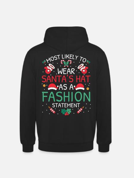 Most Likely To Christmas - Unisex Hoodie - black