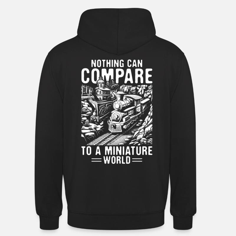 Modelleisenbahn-Eisenbahn-Enthusiast - Unisex Hoodie - Schwarz