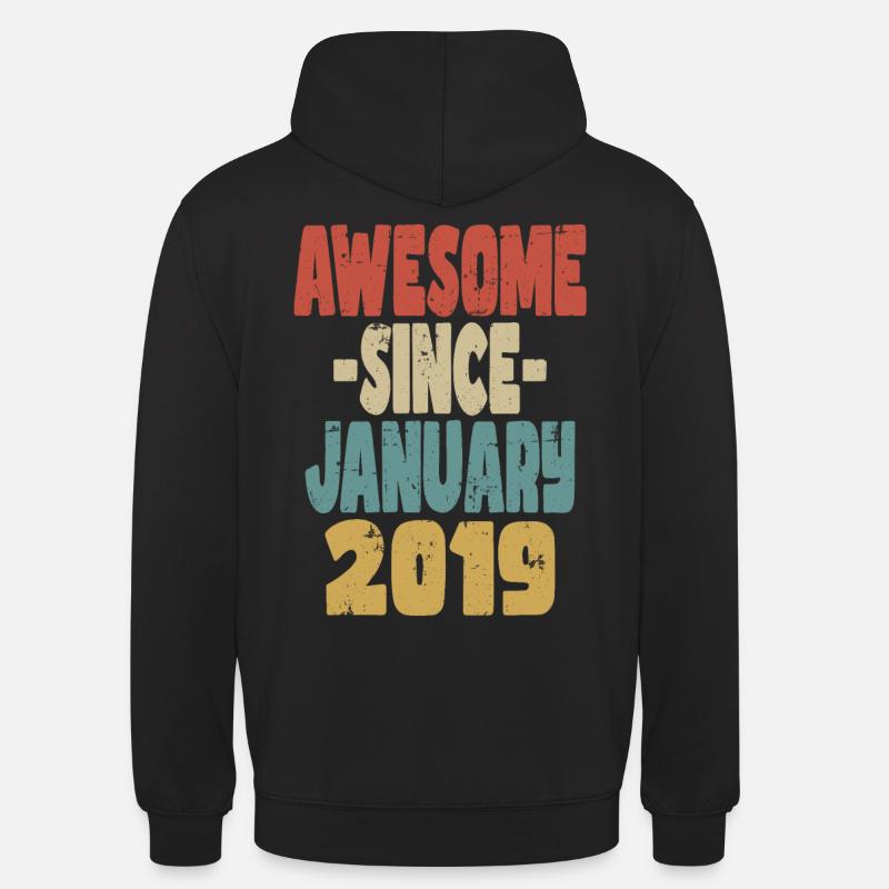 Fantastischer Januar 2019 - Unisex Hoodie - Schwarz