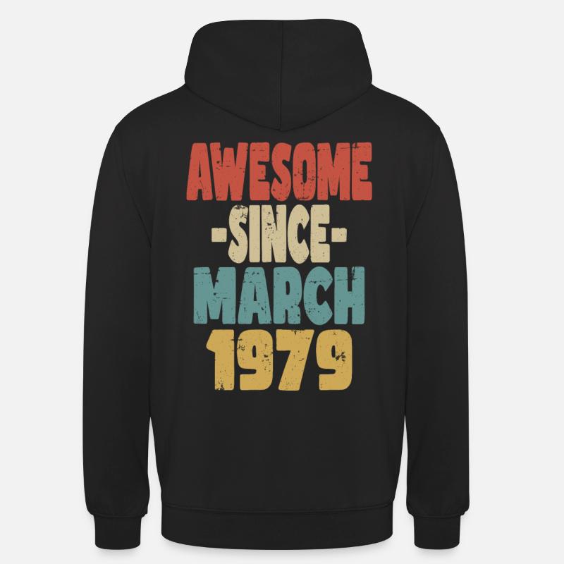 Génial mars 1979 - Sweat-shirt à capuche unisexe - noir