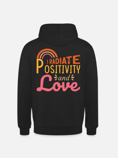Conception d’affirmations positives inspirantes pour - Sweat-shirt à capuche unisexe - noir