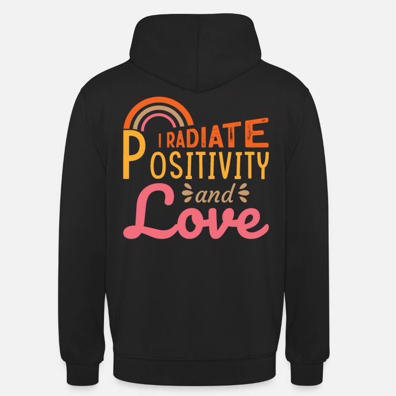 Conception d’affirmations positives inspirantes pour - Sweat-shirt à capuche unisexe - noir