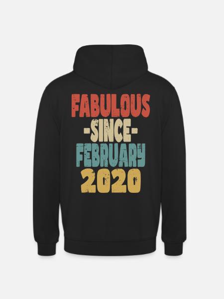 Fabuleux février 2020 - Sweat-shirt à capuche unisexe - noir
