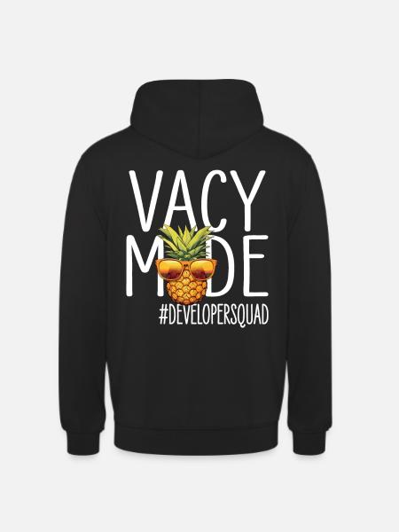 Developer Vacation Vacy Mode Developersquad - Unisex Hoodie - black