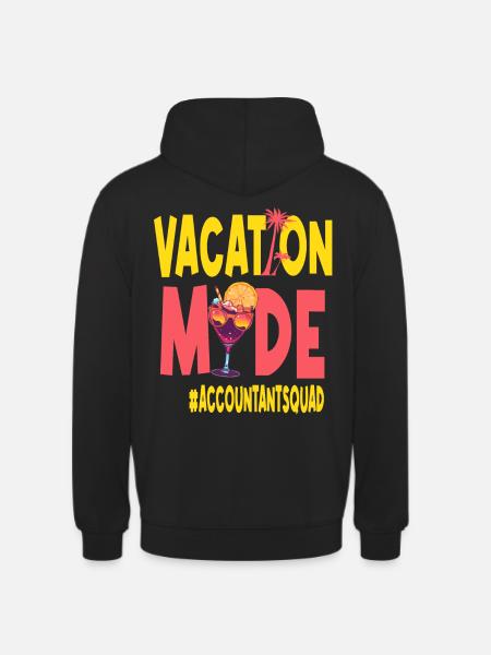 Comptable Vacances Vacy Mode Comptable - Sweat-shirt à capuche unisexe - noir