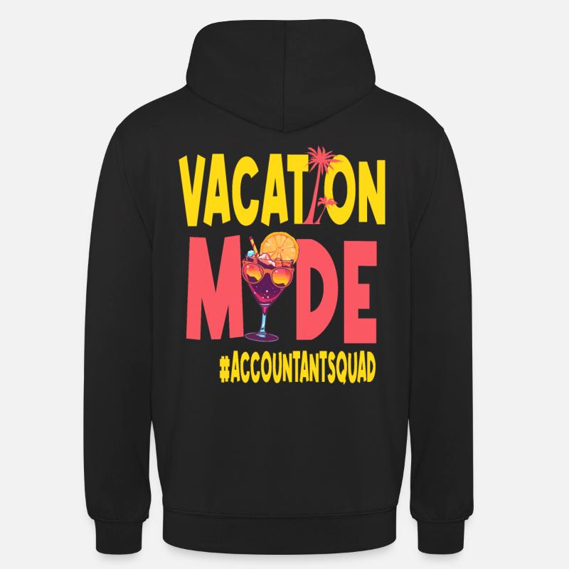 Comptable Vacances Vacy Mode Comptable - Sweat-shirt à capuche unisexe - noir