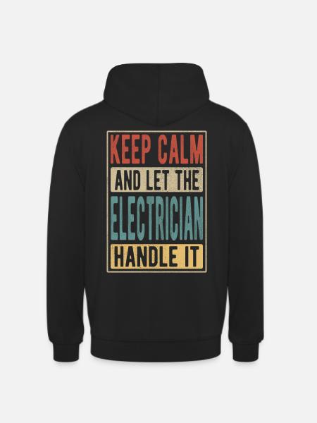 Elektriker Retro Geschenk - Unisex Hoodie - Schwarz