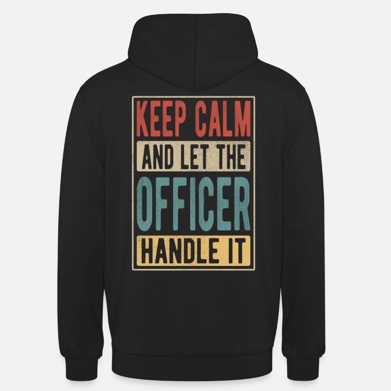 Offiziers-Retro-Geschenk - Unisex Hoodie - Schwarz