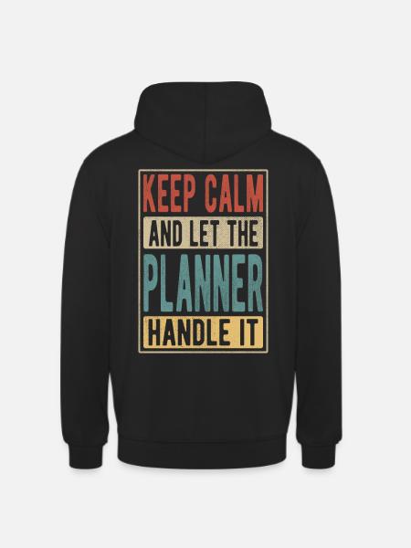 Planner Retro Gift - Unisex Hoodie - black