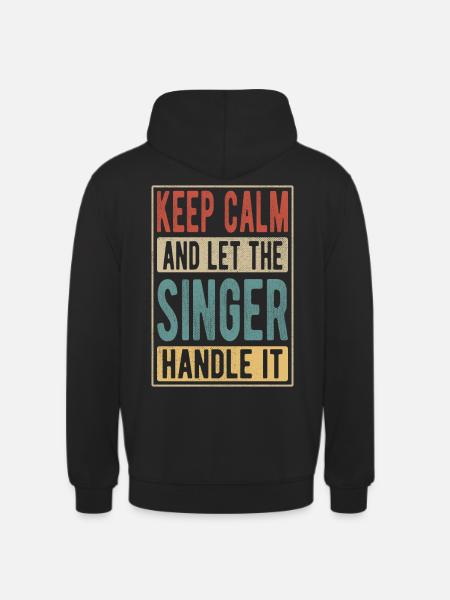 Cadeau Singer Retro - Sweat-shirt à capuche unisexe - noir