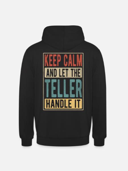 Teller Retro Geschenk - Unisex Hoodie - Schwarz