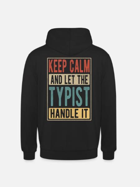 Typist Retro Gift - Unisex Hoodie - black