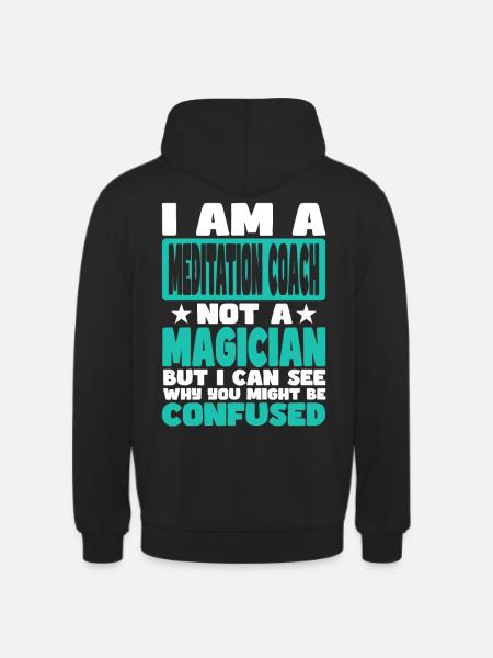 Meditation Coach - Unisex Hoodie - black