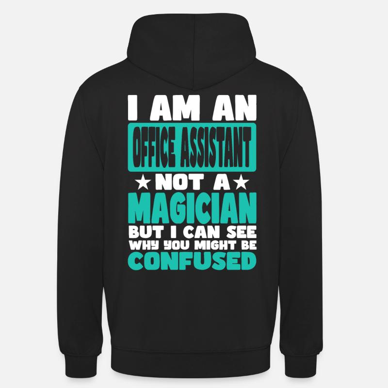 Assistant(e) de bureau - Sweat-shirt à capuche unisexe - noir